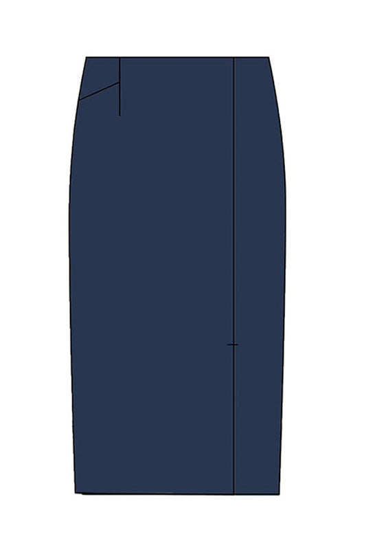 【ダブルジャージー】フロントベンツスカート