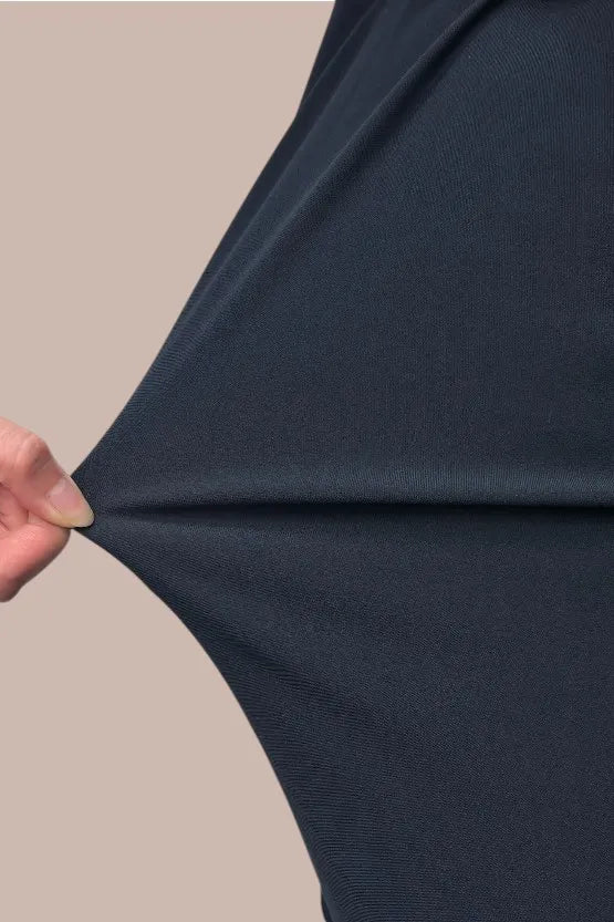 【コットン混 接触冷感】サッシュ付きTドレス