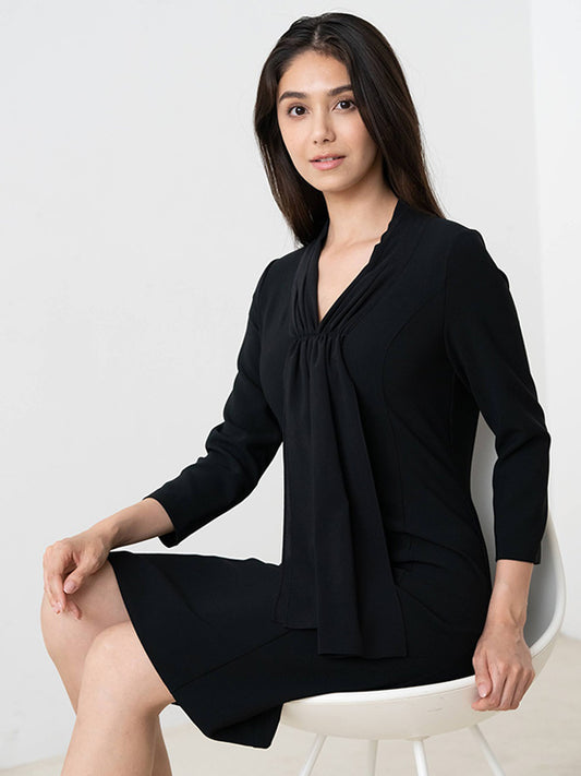 Stretch Chiffon: Bow-Tie Dress