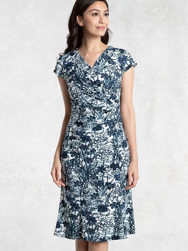 Ryukyu-bingata Ai Gather Dress