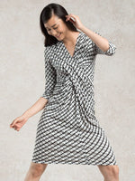 Black Tricolore Venus Dress
