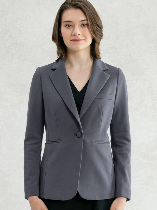 Double Jersey: Long Tailored Jacket
