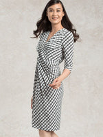 Black Tricolore Venus Dress