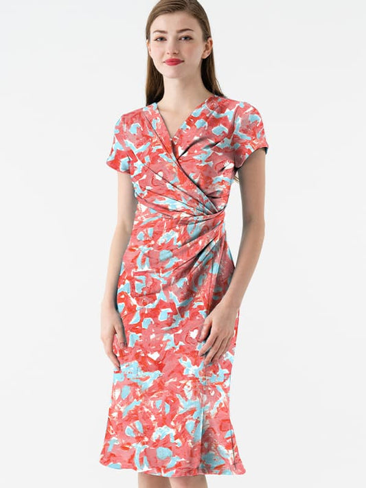 【ストレッチジャージー】ギャザーワンピース